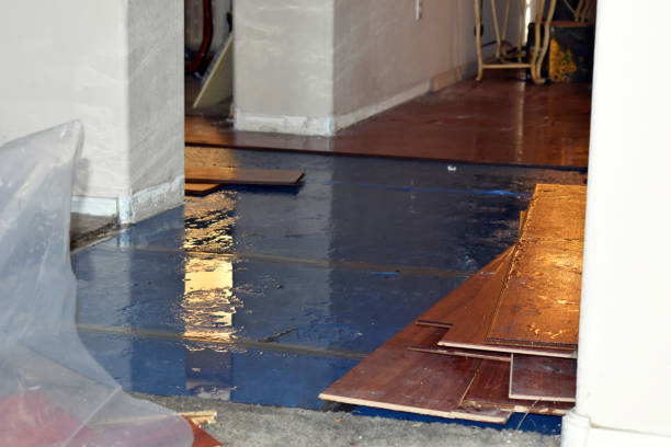 Professional Flood Cleanup technician working in East Fultonham, OH
